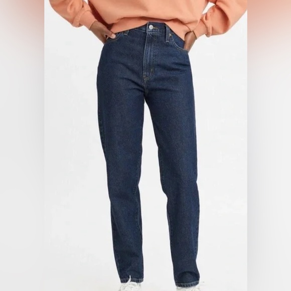 Levi’s High Waisted Taper Jeans Size 30 or 10 Blue 90s Vintage Style Denim - Picture 1 of 5